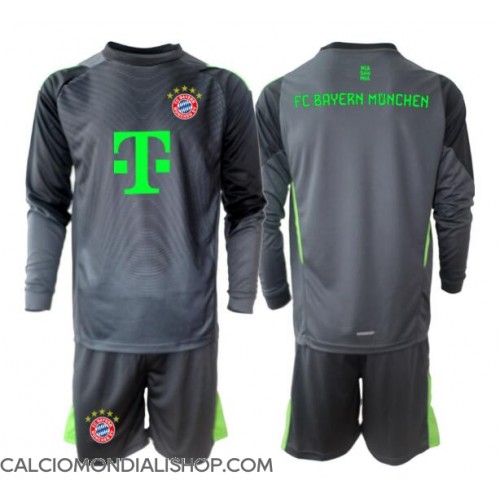 Maglie da calcio Bayern Munich Portiere Seconda Maglia Bambino 2025-26 Manica Lunga (+ Pantaloni corti)